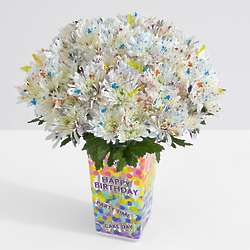 100 Blooms of Floral-Fetti with Birthday Vase