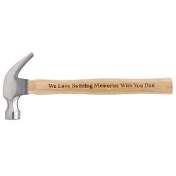 Building Memories Wood Hammer with Personalized Block Script