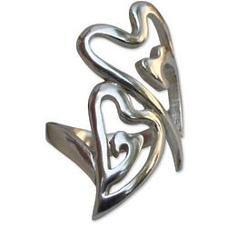 We Two Sterling Silver Heart Ring