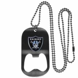 Personalized Raiders Chain Necklace with Bottle Opener