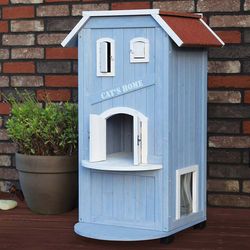 3-Story Indoor and Outdoor Cat House