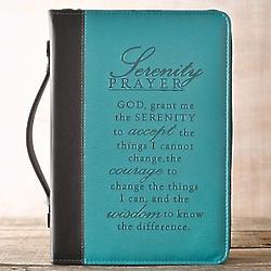 Serenity Prayer Faux Leather Bible Cover