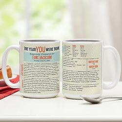 The Year You Were Born Personalized Mug