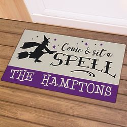 Personalized Come and Sit a Spell Doormat