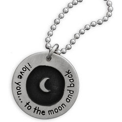 To the Moon and Back Personalized Necklace
