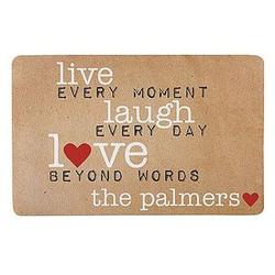 Personalized Live Laugh Love Doormat
