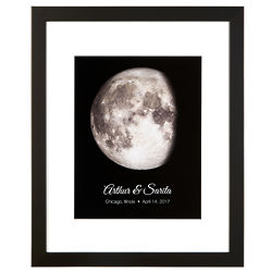 Personalized Lunar Phase of Love Art Print