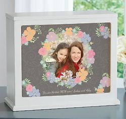 Personalized Floral Photo Accent Light with Custom Photo