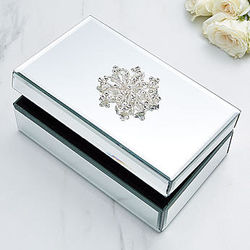 Mirrored Jewelry Box with Swarovski Jewelry Set