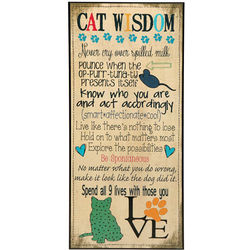 Cat Wisdom Plaque