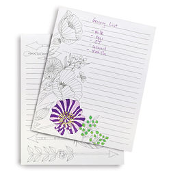 Flora and Fauna Coloring Notepads