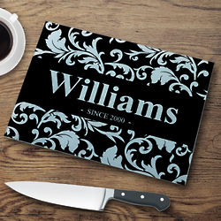 Personalized Family Name and Established Date Cutting Board