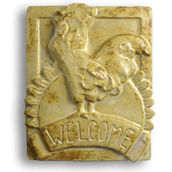 Rooster Ceramic Welcome Sign