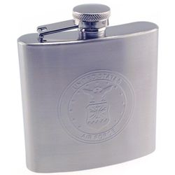 Engraved Air Force Stainless Steel Flask