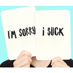I'm Sorry Apology Flashcards