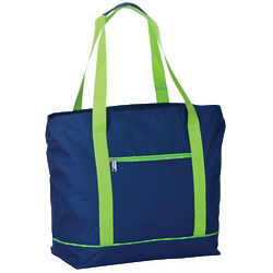 2-in-1 Insulated Cooler Bag with 2 Zippered Compartments
