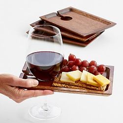Wine Appetizer Personalized Wood Tray