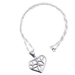 Nature of Love Sterling Silver Heart Necklace
