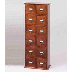 12 Drawer Library Style CD Storage Cabinet