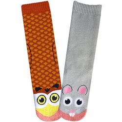 Owl Vs. Mouse Socks