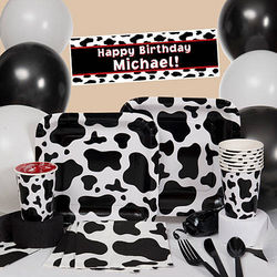 Cow Print Deluxe Party Pack