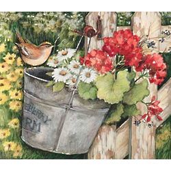 Floral Fence 300-Piece Jigsaw Puzzle