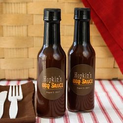 Personalized Barbecue Sauce Favors