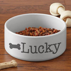 Pet Initials Personalized Large Bowl