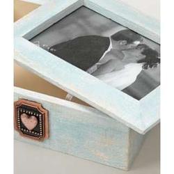 Something Blue Wedding Photo Frame Memory Box