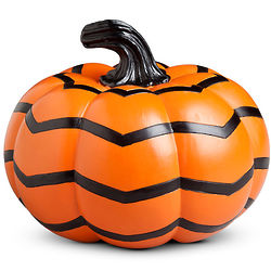 Chevron Decorated Halloween Pumpkin