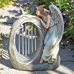 Angel with Chimes Garden and Patio Statue