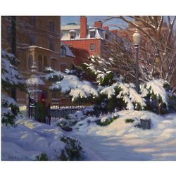 Fresh Snow at the Boston Public Gardens Print