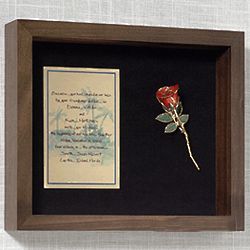 Wedding Invitation Remembrance Box with 5" Red Rose