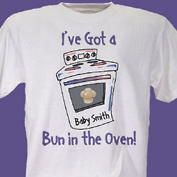 Bun in the Oven Maternity Personalized T-Shirt