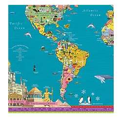 Children's Laminated World Map