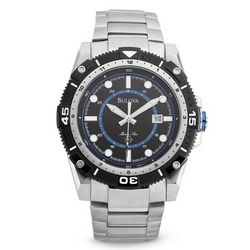 Men's Marine Star Wrist Watch with Blue Accents