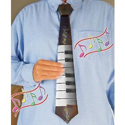 Musical Keyboard Neck Tie