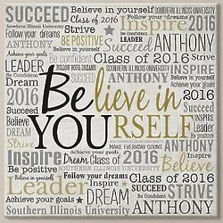 Personalized Believe in Yourself Canvas Art Print