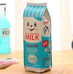 Kawaii Milk Carton Pencil Case