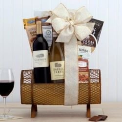 California Chardonnay and Cabernet Wine Gift Basket