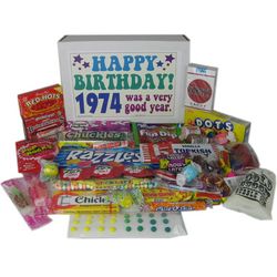1974 Hippies 40th Birthday Candy Gift Box
