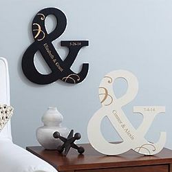 Ampersand Personalized Wooden Room Decor