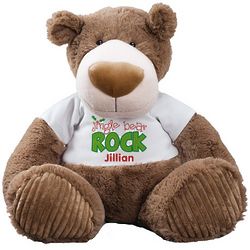 Personalized Jingle Bear Rock Teddy Bear