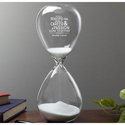 Professional & Passionate Personalized Sand-Filled Hourglass