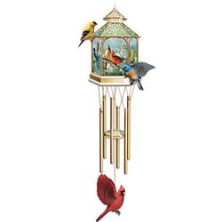 Songbird Art Indoor Metal Chime with Gazebo Topper