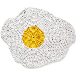 Hand-Crocheted Egg Rugg