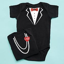 Personalized All Dressed Up Baby Bodysuit