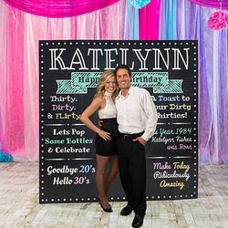 Chalkboard Personalized Photo Booth Prop