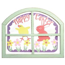 Happy Easter Arched Window Pane