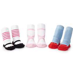 Girls Shoe Design Non-Slip Socks